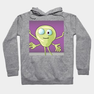 Funny faced little cartoon figure Hoodie